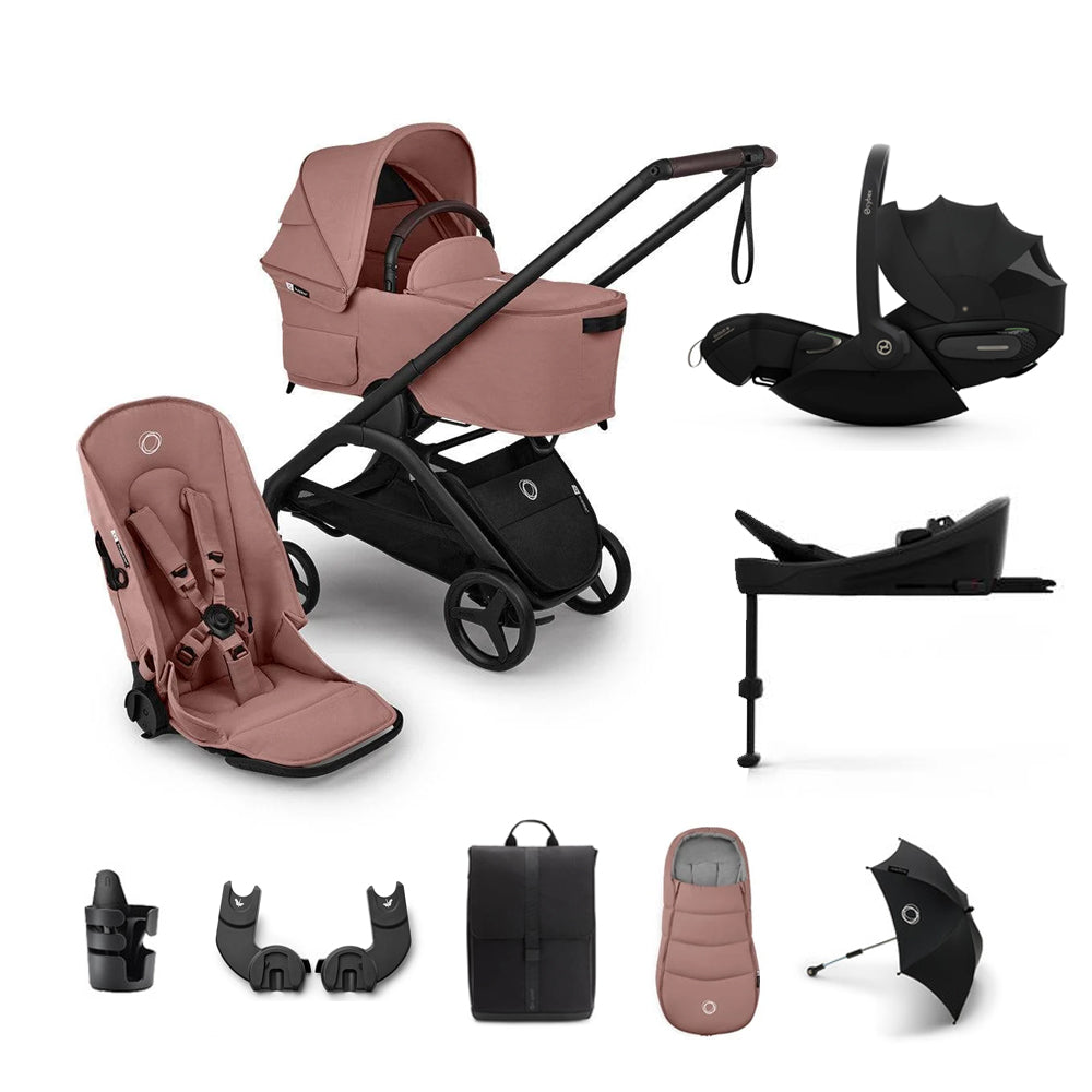 Bugaboo Dragonfly Plus Cloud S Ultimate Bundle - Dusty Pink