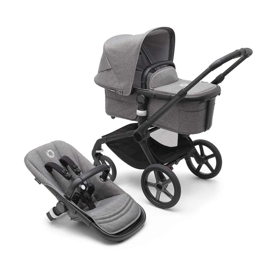 Bugaboo Fox 5 Complete - Black/Grey Melange