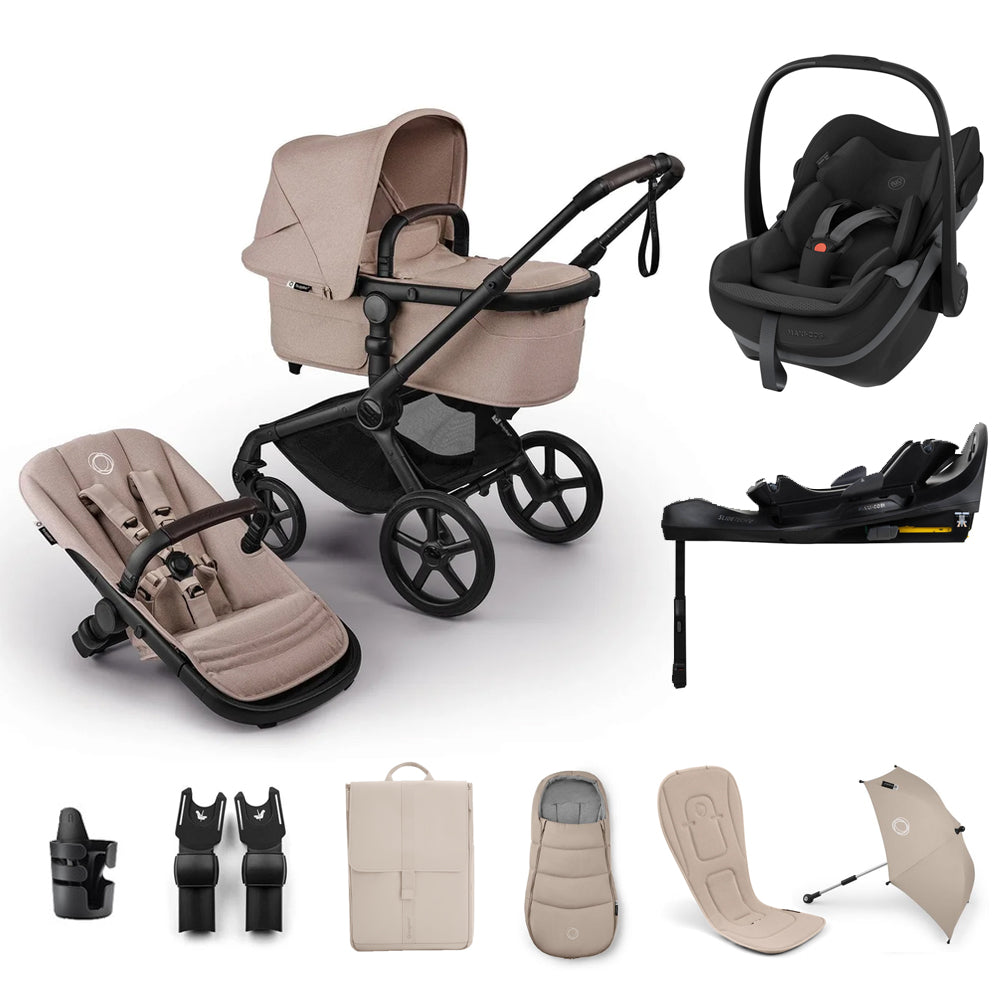Bugaboo Fox 5 Renew Pebble Slide Pro Bundle - Desert Taupe