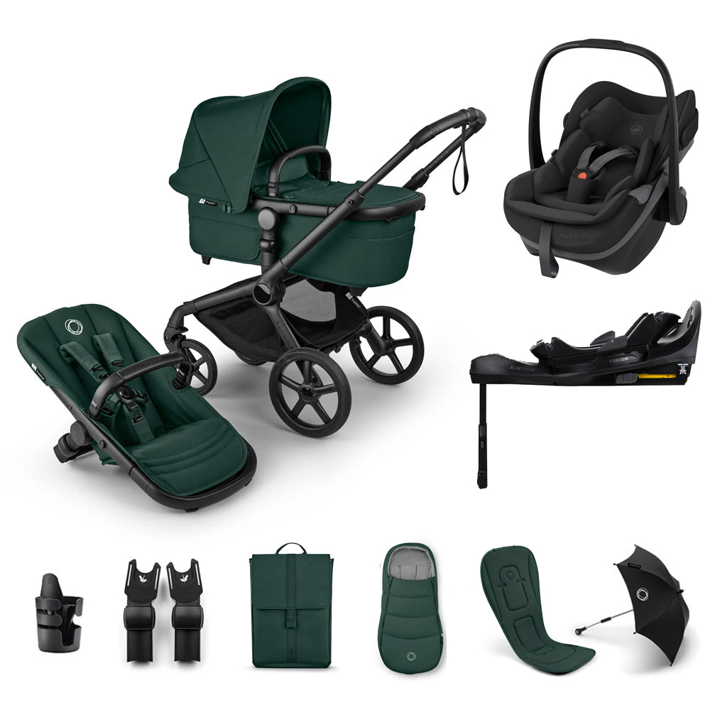 Bugaboo Fox 5 Renew Pebble Slide Pro Bundle - Fern Green