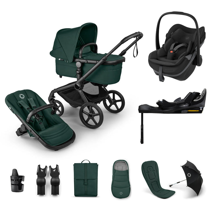 Bugaboo Fox 5 Renew Pebble Slide Pro Bundle - Fern Green