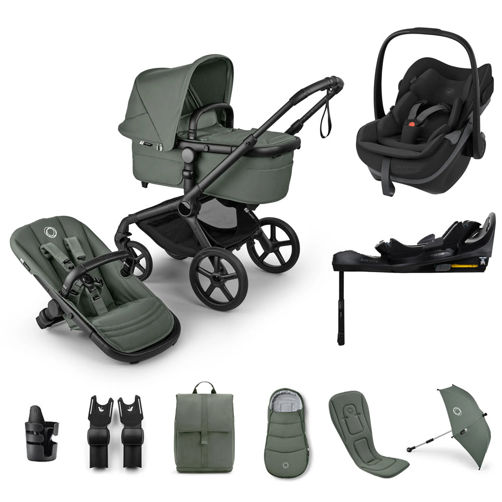 Bugaboo Fox 5 Renew Pebble Slide Pro Bundle - Forest Green