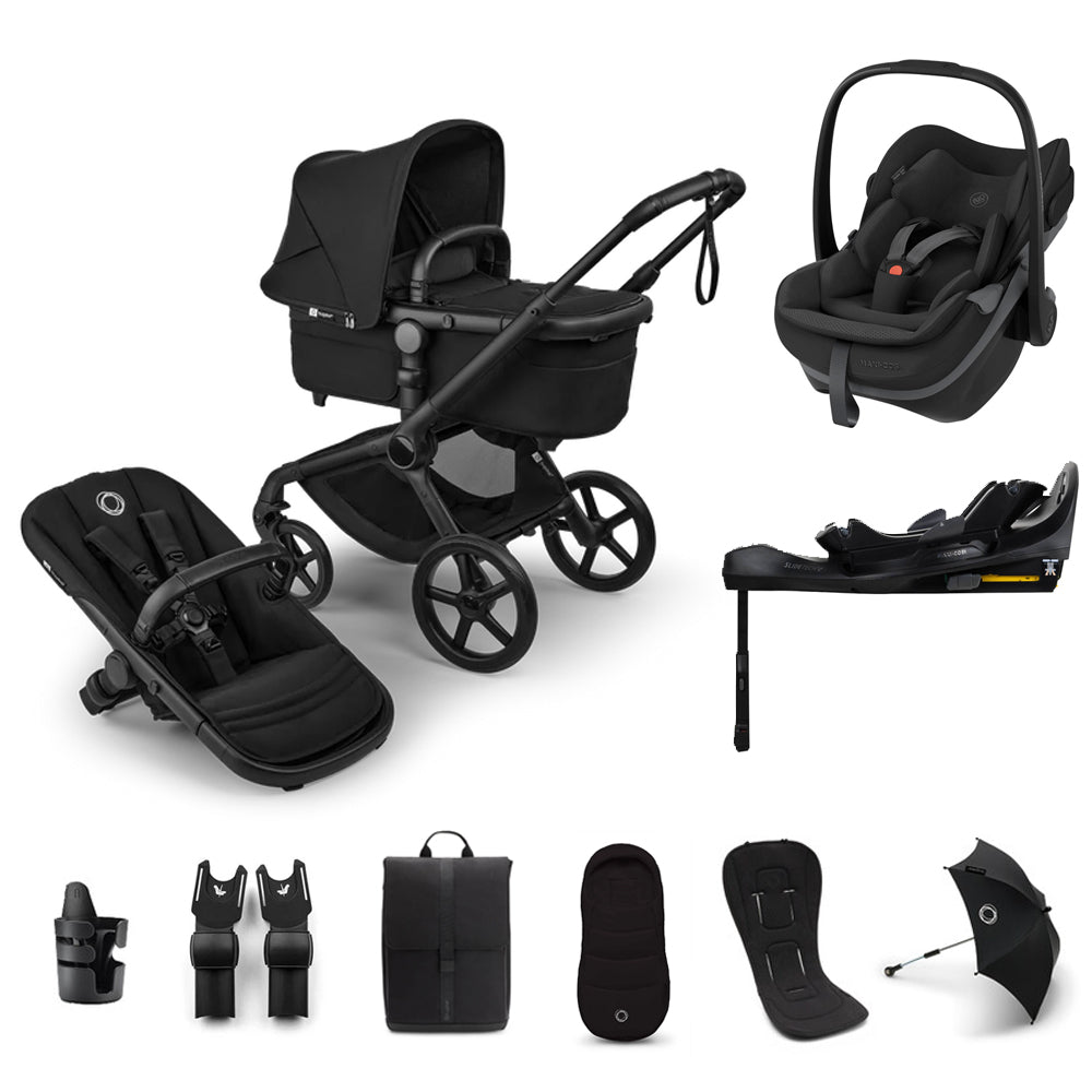 Bugaboo Fox 5 Renew Pebble Slide Pro Bundle - Heritage Black
