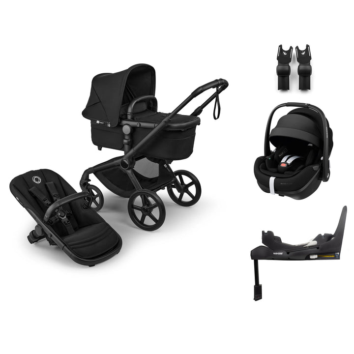 Bugaboo Fox 5 Renew Maxi-Cosi Pebble Pro 2 Bundle - Heritage Black