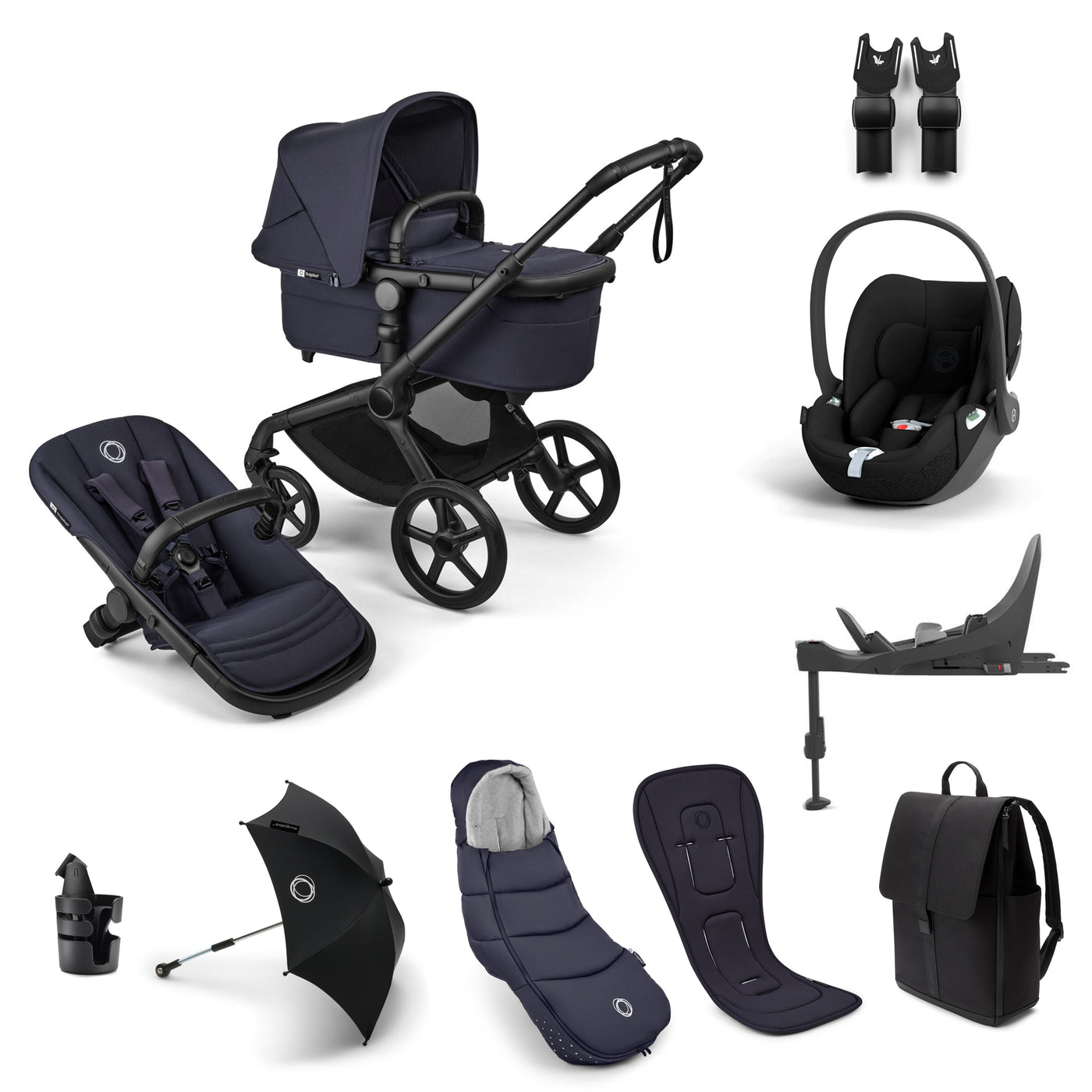 Bugaboo Fox 5 Renew Ultimate Cloud T Bundle  - Black/Deep Indigo