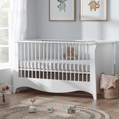 Clara 2pc Set 3 Drawer Dresser & Cot Bed  - White