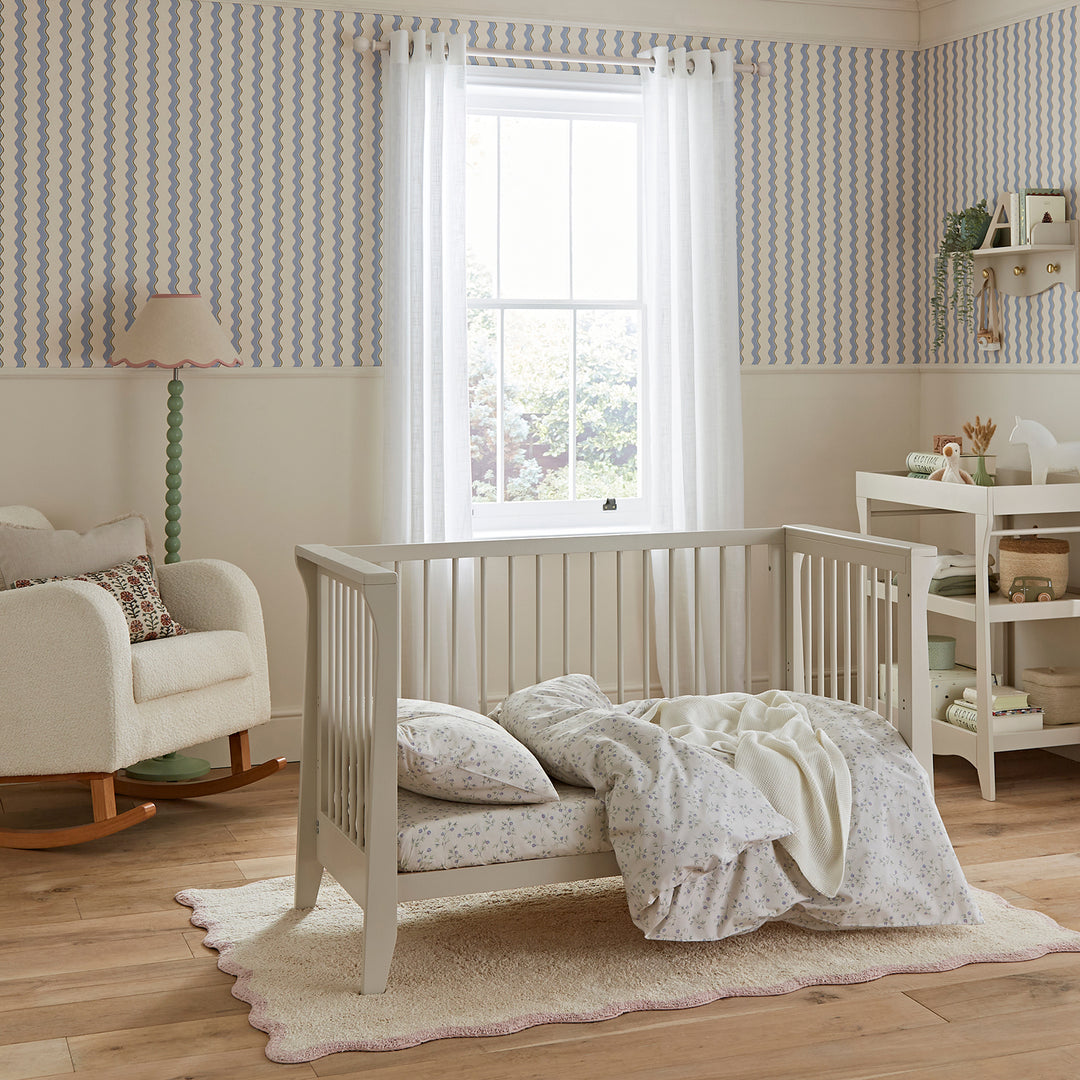 CuddleCo Clara Mini 2 Piece Changer and Cot Bed- Cashmere/Ash