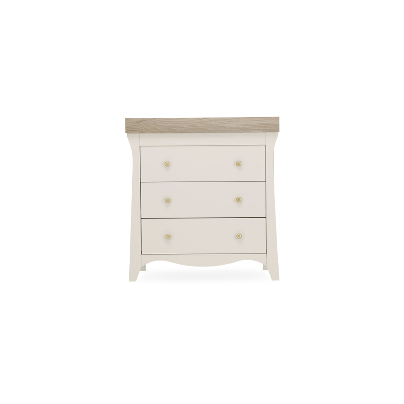 CuddleCo Clara 3 Drawer Dresser & Changer - Cashmere/Ash