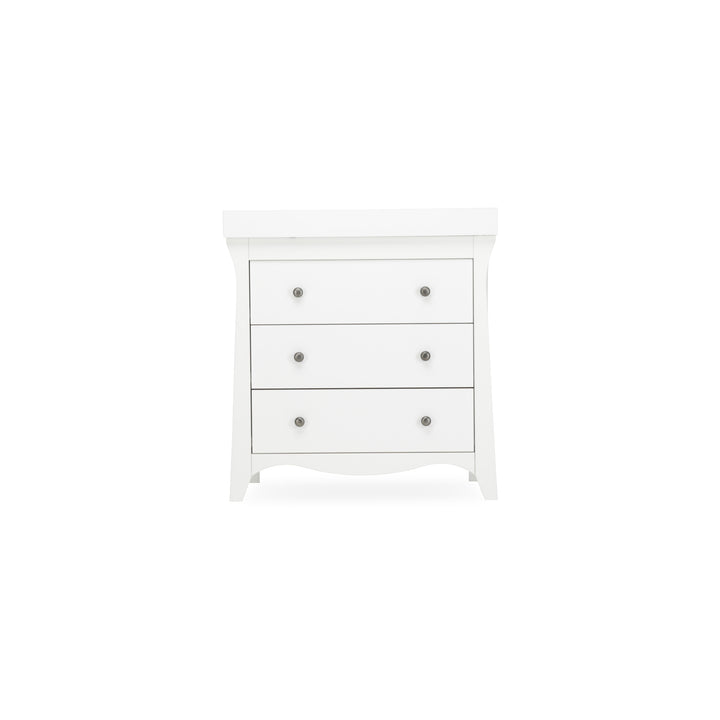 CuddleCo Clara 3 Drawer Dresser & Changer - White