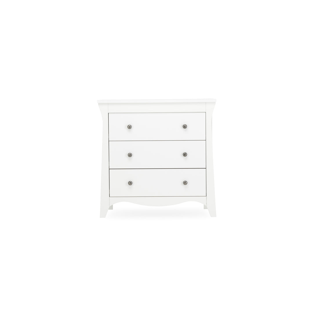 CuddleCo Clara 3 Drawer Dresser & Changer - White