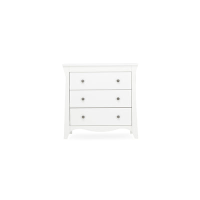 CuddleCo Clara 3 Drawer Dresser & Changer - White