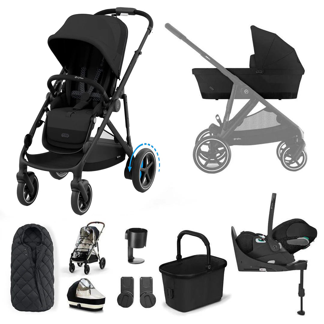 Cybex e-Gazelle S Cloud T Bundle- Moon Black