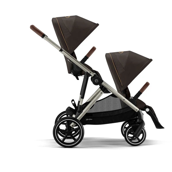 Cybex Gazelle S Double Pushchair- Chocolate Brown