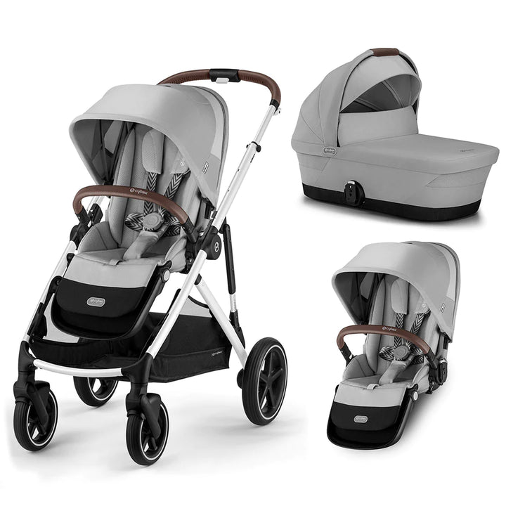 Cybex Gazelle S Double Pushchair- Lava Grey