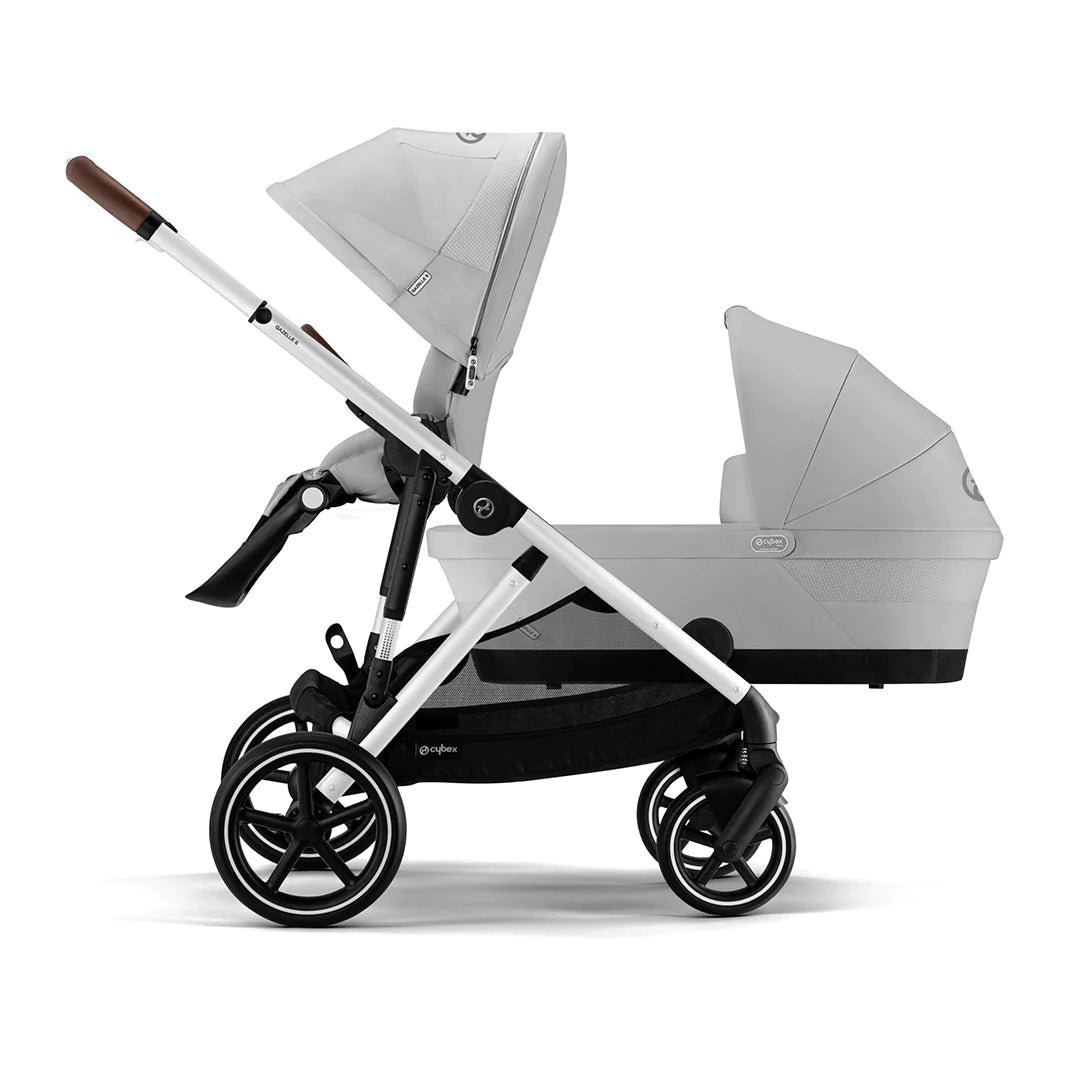 Cybex Gazelle S Double Pushchair- Lava Grey