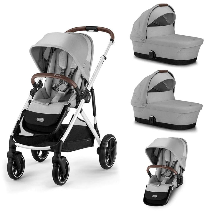 Cybex Gazelle S Twin Pushchair- Lava Grey