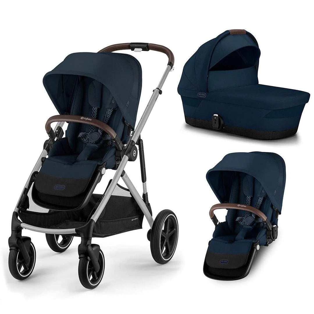 Cybex Gazelle S Double Pushchair- Ocean Blue