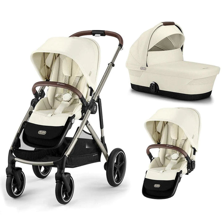 Cybex Gazelle S Double Pushchair- Seashell Beige