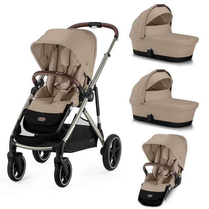 Cybex Gazelle S Twin Pushchair- Almond Beige