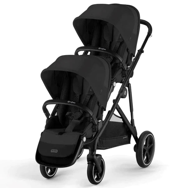 Cybex Gazelle S Twin (2 seats) 10 Piece Cloud T Bundle - Moon Black