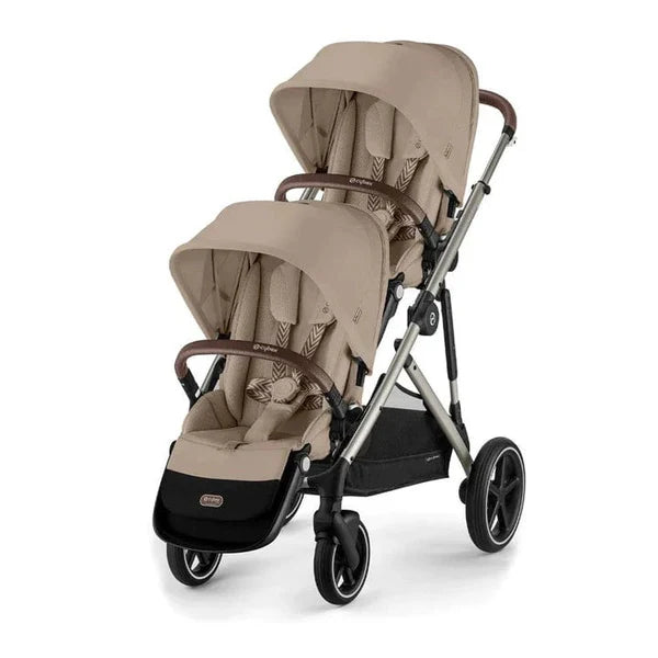 Cybex Gazelle S Double Pushchair- Almond Beige