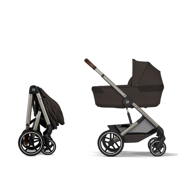 Cybex Balios + Fold Cot Travel System Bundle - Chocolate Brown