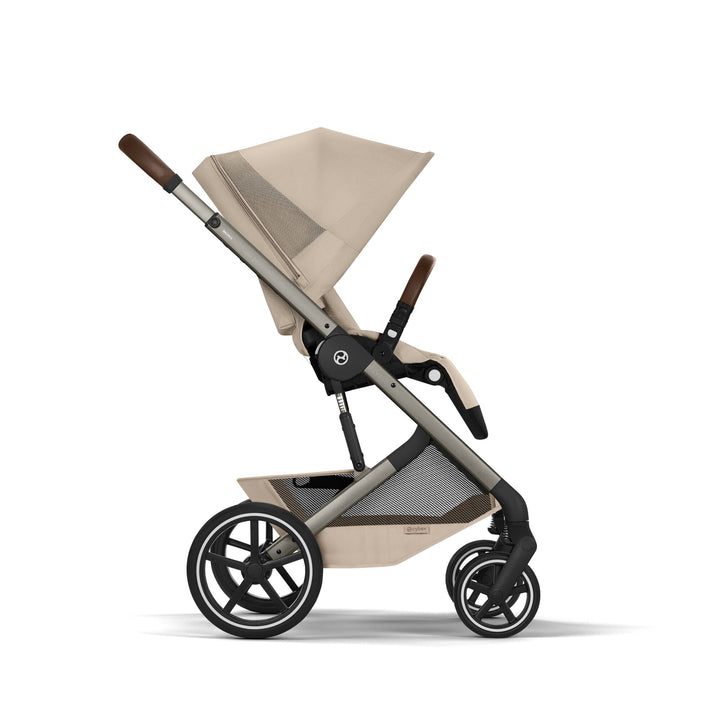 Cybex Balios + Fold Cot Ultimate Travel System Bundle - Almond Beige