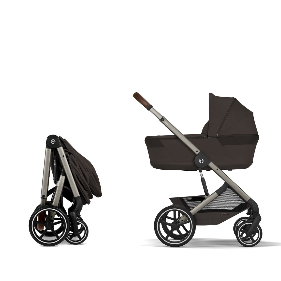 Cybex Balios + Fold Cot Ultimate Travel System Bundle - Chocolate Brown