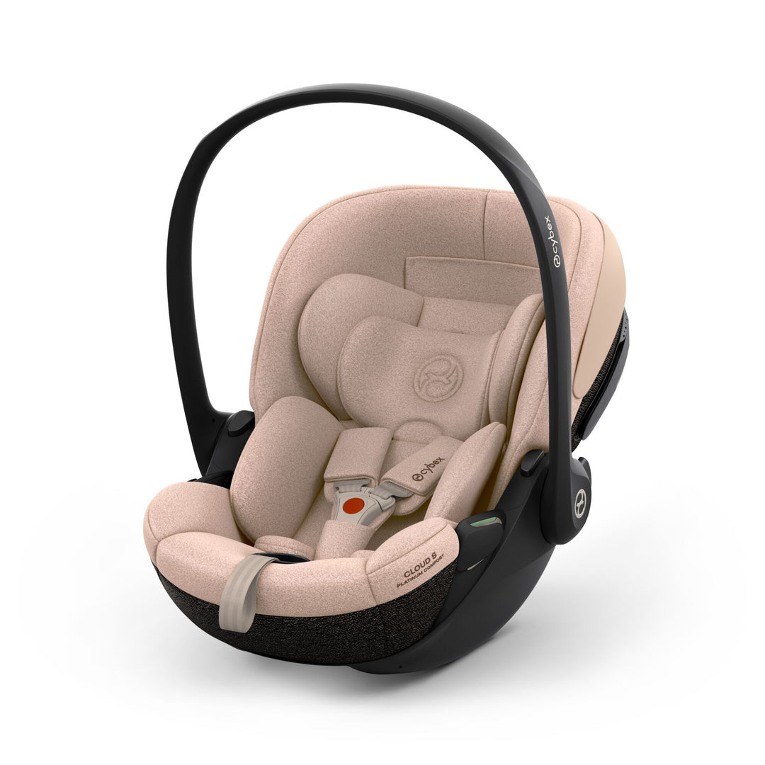 Cybex PRIAM Fold Cot Travel System Bundle - Style Cozy Beige & Chrome Brown Frame