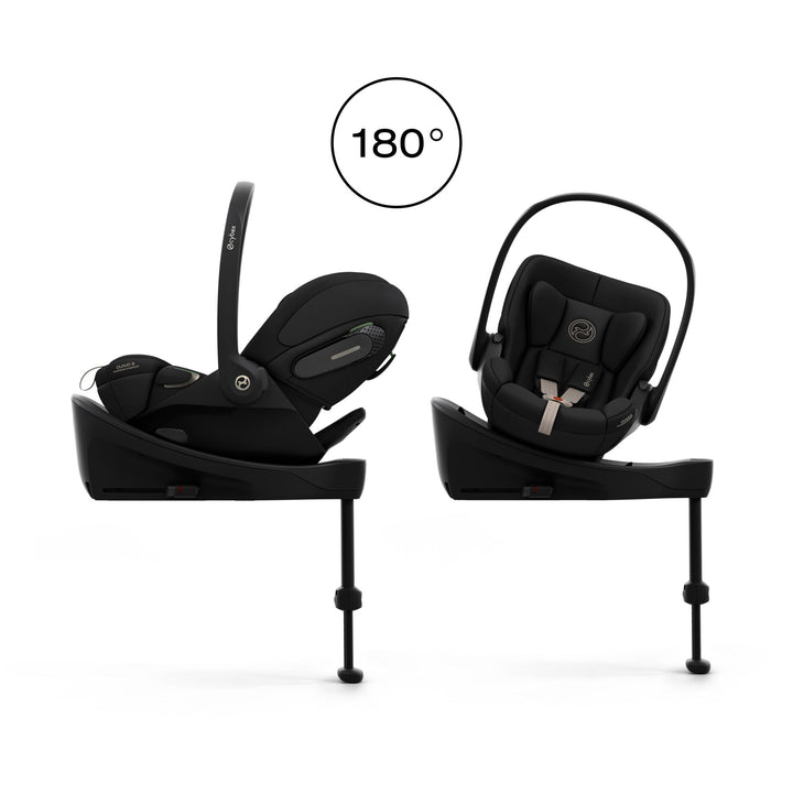 Cybex PRIAM Fold Cot Travel System Bundle - Style Sepia Black & Chrome Brown Frame
