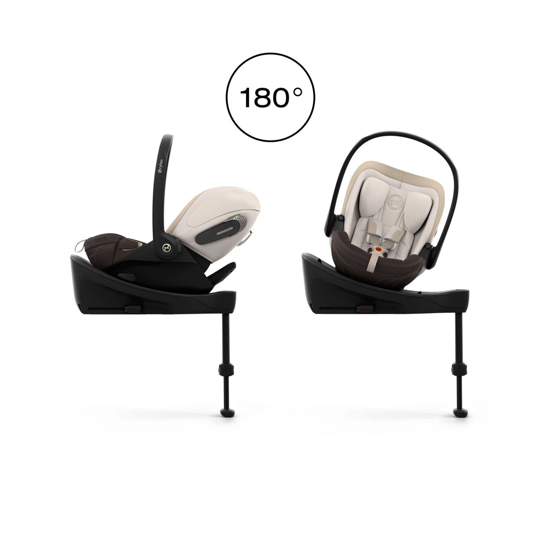 Cybex PRIAM Fold Cot Travel System Bundle - Style Coconut Brown & Rose Gold Frame