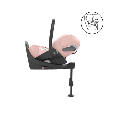 Cybex Cloud T i-Size Plus Car Seat & Base T Isofix Base - Peach Pink