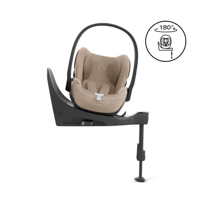 Cybex COYA Comfort Ultimate Bundle - Cozy Beige & Matt Black Frame