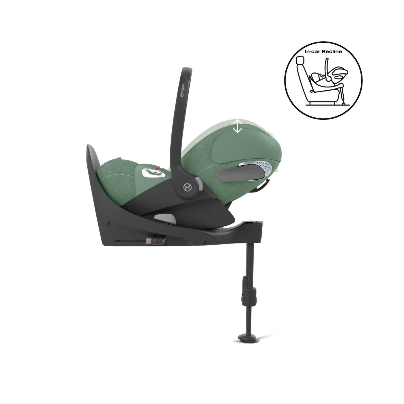 Cybex Cloud T i-Size Plus Car Seat & Base T Isofix Base - Leaf Green