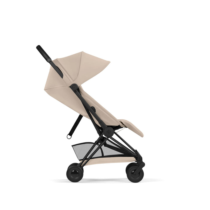 Cybex COYA Comfort Ultimate Bundle - Cozy Beige & Matt Black Frame