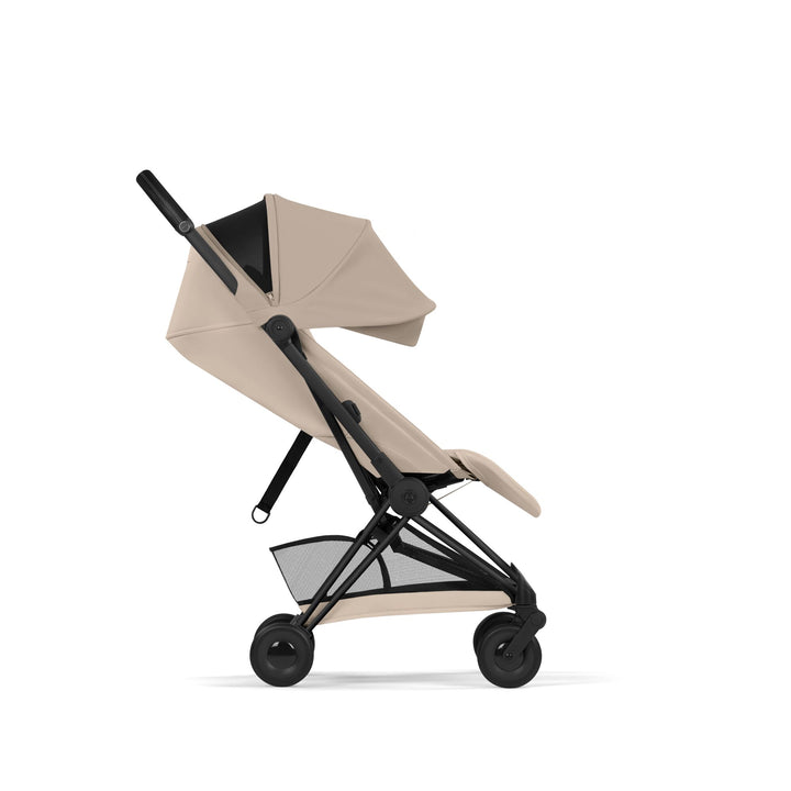 Cybex COYA Comfort Ultimate Bundle - Cozy Beige & Matt Black Frame