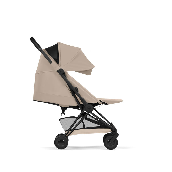 Cybex COYA Comfort Ultimate Accessory Bundle - Cozy Beige & Matt Black Frame