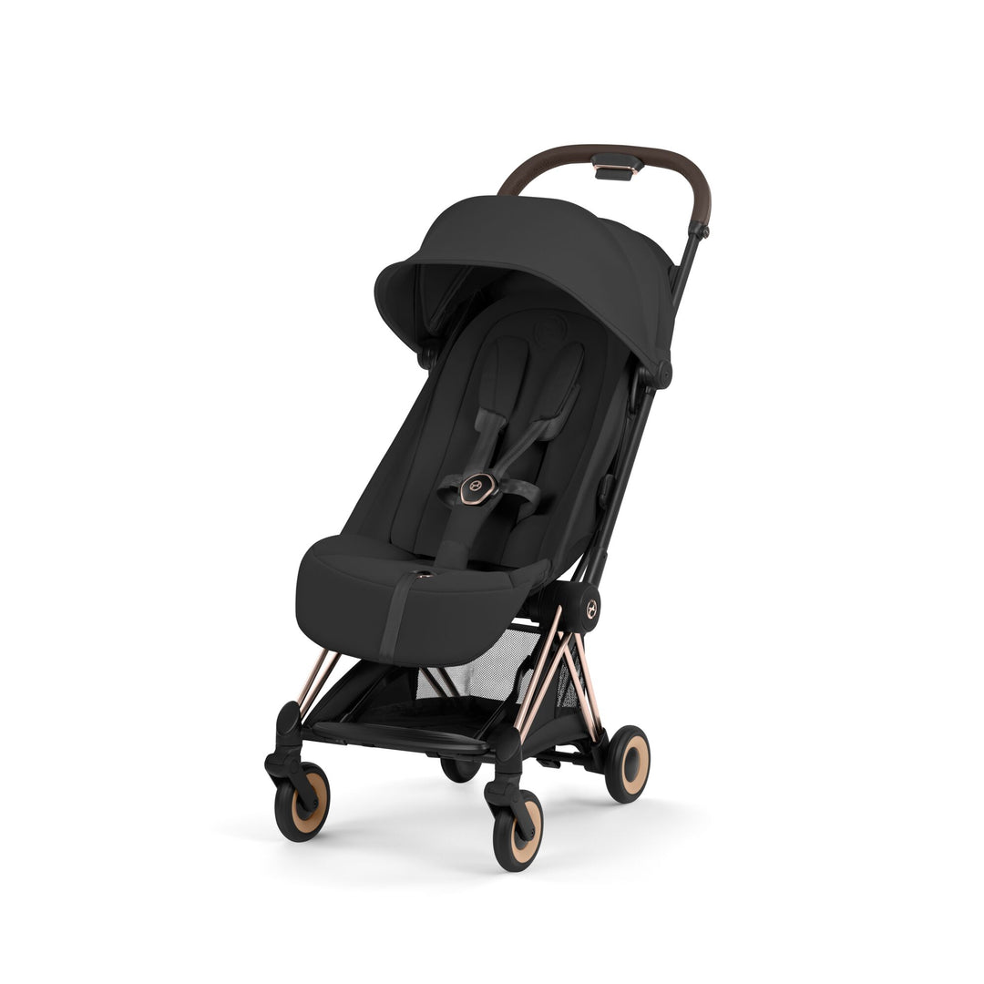 Cybex Coya Style Ultimate Bundle - Sepia Black with Rose Gold Frame