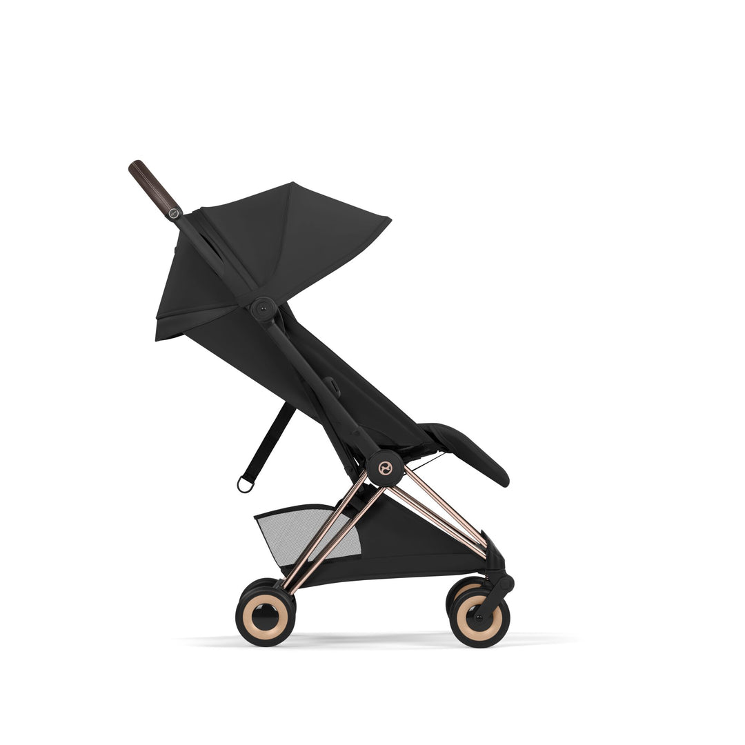 Cybex Coya Style Ultimate Bundle - Sepia Black with Rose Gold Frame