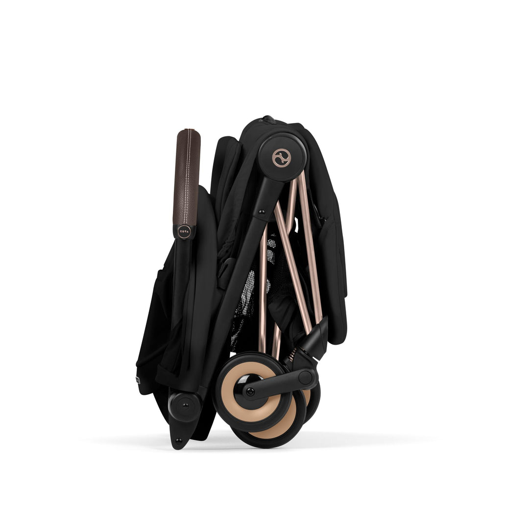 Cybex Coya Style Ultimate Bundle - Sepia Black with Rose Gold Frame