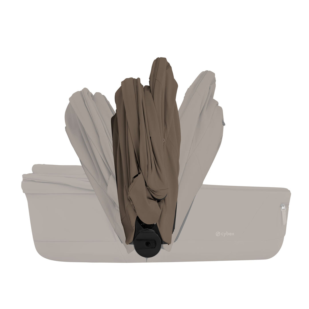 Cybex e-Priam Comfort Set  (Pushchair & Carrycot) - Coconut Brown with Matt Black Frame