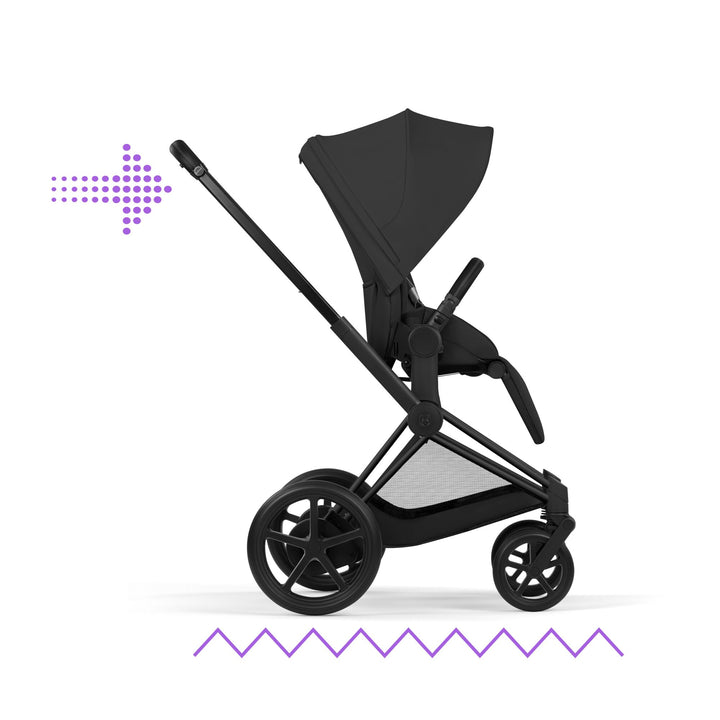 Cybex e-PRIAM Comfort Ultimate Bundle - Sepia Black & Matt Black Frame