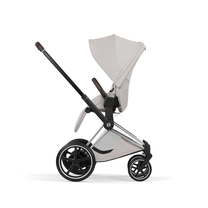 Cybex ePriam Style Pushchair - City Grey with Chrome Brown Frame