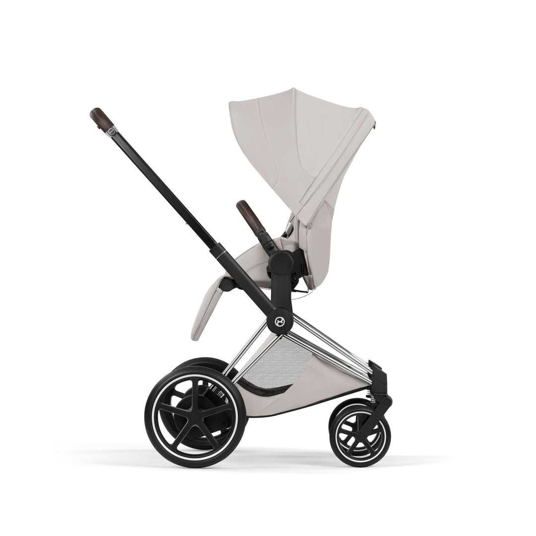 Cybex e-PRIAM Style Ultimate Bundle - City Grey & Chrome Brown Frame