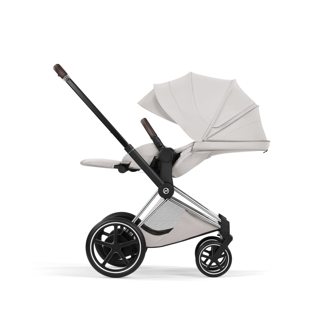 Cybex e-PRIAM Style Ultimate Bundle - City Grey & Chrome Brown Frame