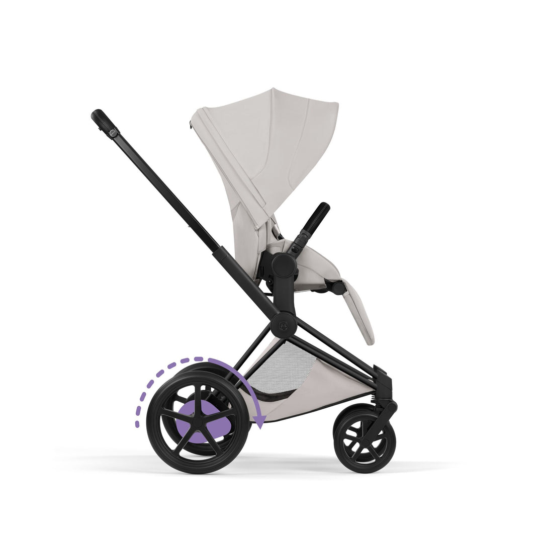 Cybex ePriam Style Pushchair - City Grey with Matt Black Frame