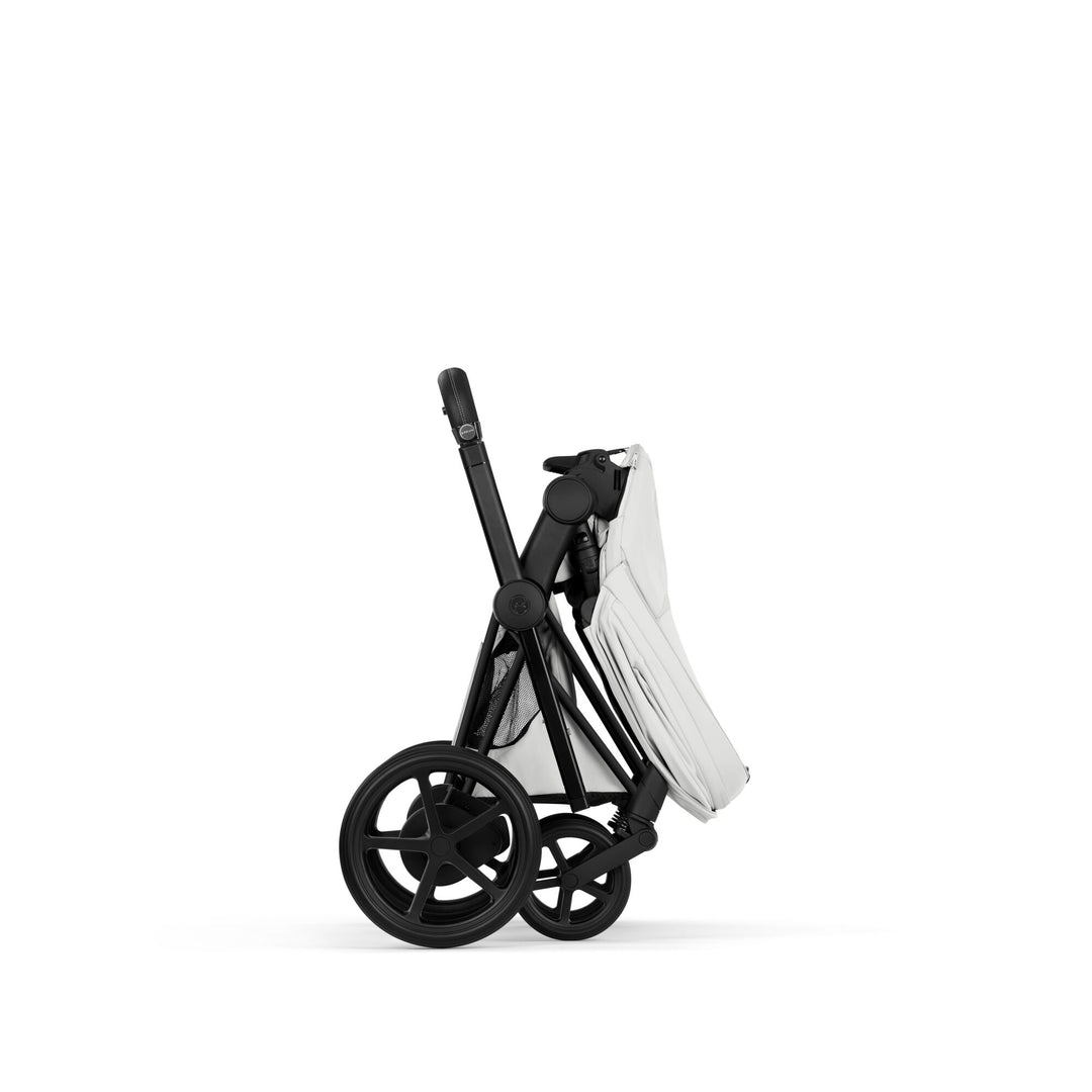 Cybex e-PRIAM Style Ultimate Bundle - Off White & Matt Black Frame