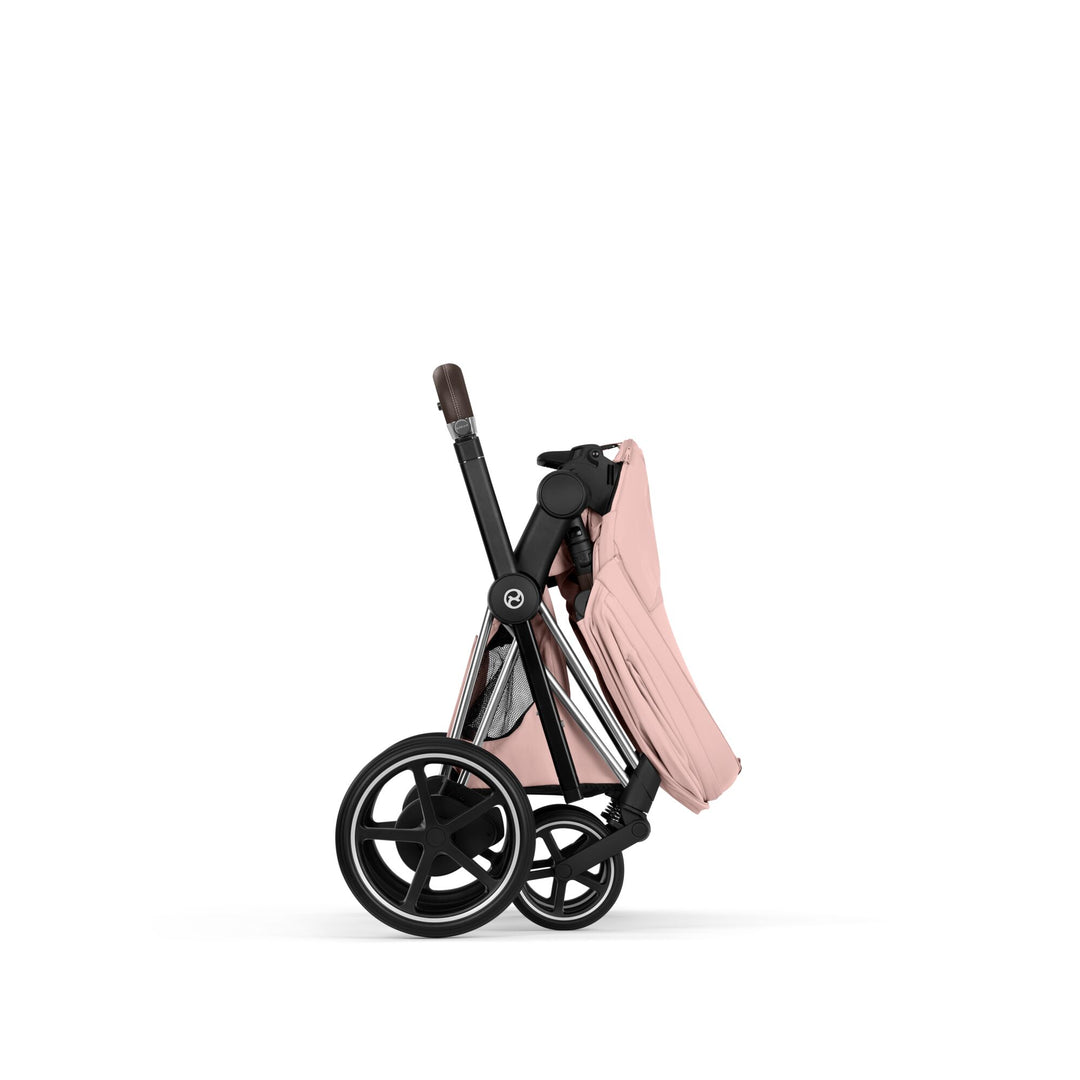 Cybex ePriam Style Pushchair - Peach Pink with Chrome Brown Frame