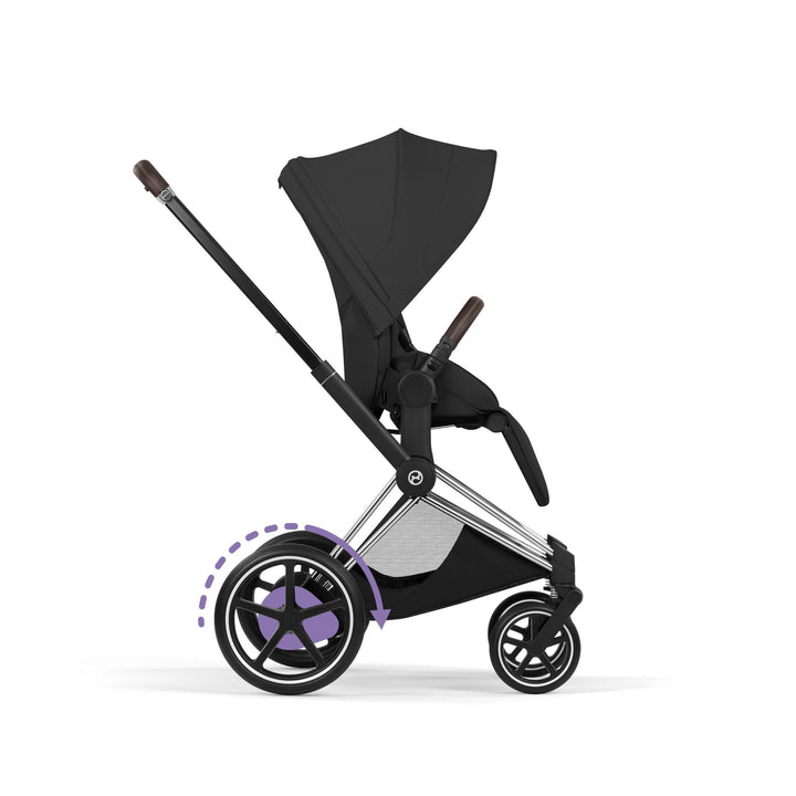 Cybex e-PRIAM Style Ultimate Bundle - Sepia Black & Chrome Brown Frame