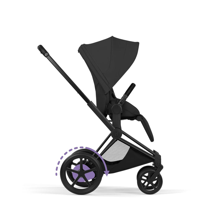 Cybex ePriam Style Pushchair - Sepia Black with Matt Black Frame